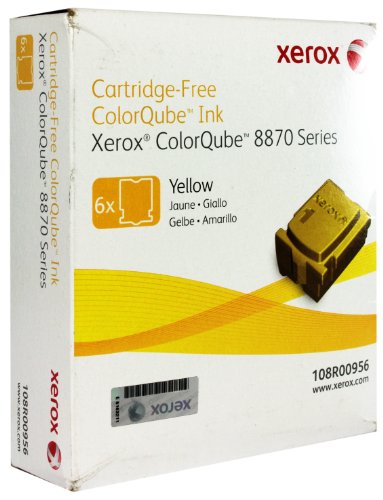 Xerox 108R00956 8870 ColorQube gelb Standardkapazität 6 x 2.883 Seiten 6er-Pack von Xerox