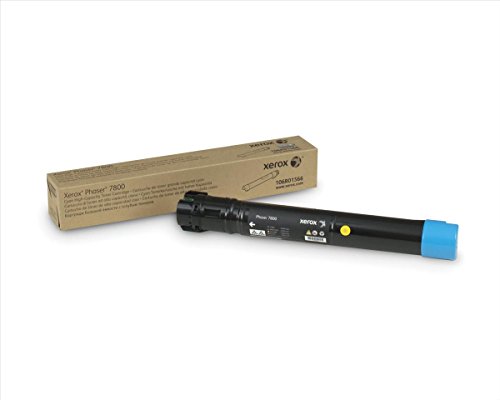 Xerox Original Phaser 7800 Cyan mit hoher Kapazität Tonerpatrone (17,200 Seiten) - 106R01566 von Xerox