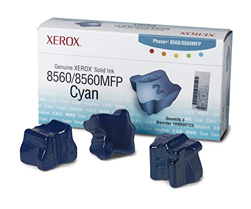 Xerox Phaser 8560MFP – 3 Stück – Cyan – verschlüsselt Feststoffe – für Phaser 8560 von Xerox