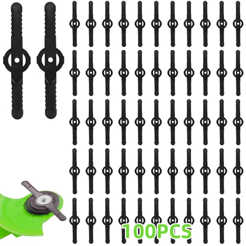 Xerteam 100 Stück Ersatzmesser Rasentrimmer, Rasentrimmer Ersatzmesser, Hochleistungs Kunststoff Rasentrimmer Messer, Rasentrimmer Zubehör für Gärten Rasen Hinterhof(Schwarz) Xerteam 100 Stück Ersatzmesser Rasentrimmer, Rasentrimmer Ersatzmesser, Hochleistungs Kunststoff Rasentrimmer Messer, Rasentrimmer Zubehör für Gärten Rasen Hinterhof(Schwarz) von Xerteam