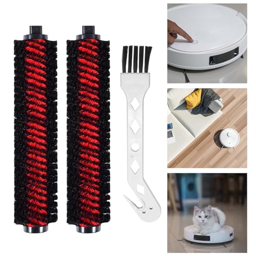 2 Stück Original Reinigungsbürste, Xerteam Abnehmbares Walzenbürst Wartungsbürste mit Schwanenhals-Bürste für Roborock S7 Max Ultra/S7 MaxV Ultra/S7 Pro Ultra/S8 Pro Ultra/G20 von Xerteam