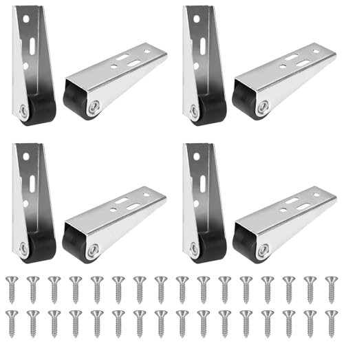 Xerteam 8 Stück Bockrollen, Möbelrollen Klein Mini Rollen für Möbel, Kleine Rollen für Möbel Mini Vertikale Bockrollen mit 32 Schraube, Kastenbockrollen für Schränke Tische Schreibtische von Xerteam