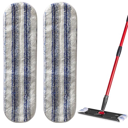 2 StüCk Wischmopp Bezug, Wiederverwendbare Waschbarer Mop Pads Mikrofaser Bodenwischer Ersatzbezug Geeignet FüR Alle Harten BöDen (B) von Xevinas
