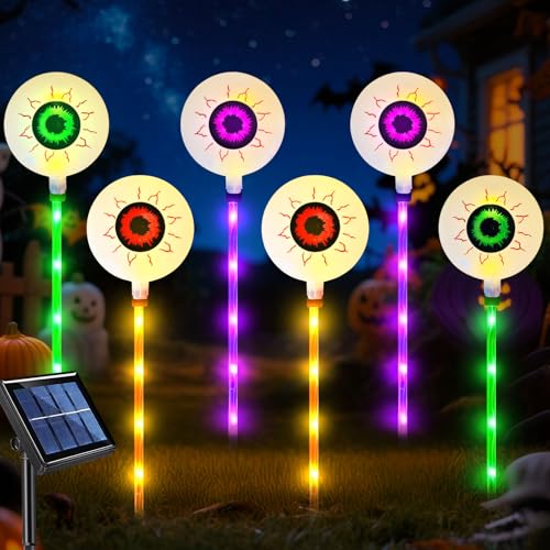 Halloween Deko Solarlampen Für Außen, 6 Pack Halloween Led Kürbis Geister Deko Solarleuchten, IP65 Wasserdicht, Auto EIN/Aus, Horror deko Solarleuchten Garten Für Gehwege,Hof,Spukhäuser Halloween Deko Solarlampen Für Außen, 6 Pack Halloween Led Kürbis Geister Deko Solarleuchten, IP65 Wasserdicht, Auto EIN/Aus, Horror deko Solarleuchten Garten Für Gehwege,Hof,Spukhäuser von Xevinas
