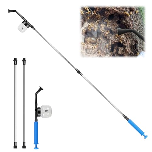 Kieselgur Zerstäuber, Hand Powder 42-126 cm Kieselgur Pulver Staubwedel Verstellbar, kieselgur Spray Drucksprüher 250 Ml Sprühflasche Pflanzen Für Garten, Mehrzweck Pulversprüher Für Innen Und Außen von Xevinas