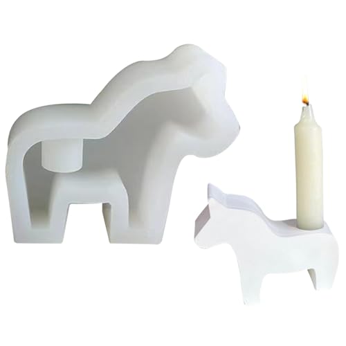 Pferd Silikonform Kerzenhalter, Pferd Silikonformen Gießformen, Kerzenform Pferd, Silikon Gießform Kerzenhalter, 3D Pferd Gießform Kerzenhalter für Ostern, Tischdekoration von Xevinas