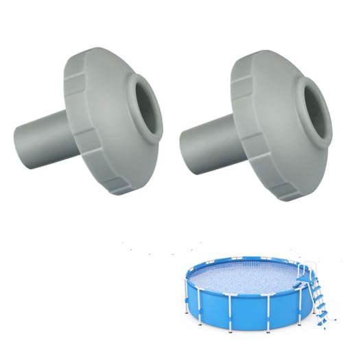 Poolzubehör,pool Einlaufdüse | Einlaufdüse Stahlwandpool Schlauchtüllefilter Anschluss | 1,25" Kleiner Poolfilter-Anschlusseinlass Und -auslass | Schlauchanschluss 32mm/38mm, Pool Zubehör (A*2) von Xevinas