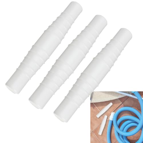 Schlauchanschluss, Pool Zubehör 2 Wege Schlauchverbinder 38mm/31/32/34/36mm, Multifunktion Wiederverwende pool Schlauch Adapter, POol Ersatzteile PoOl Schlauchverbinder Verlängerung (3stk) von Xevinas