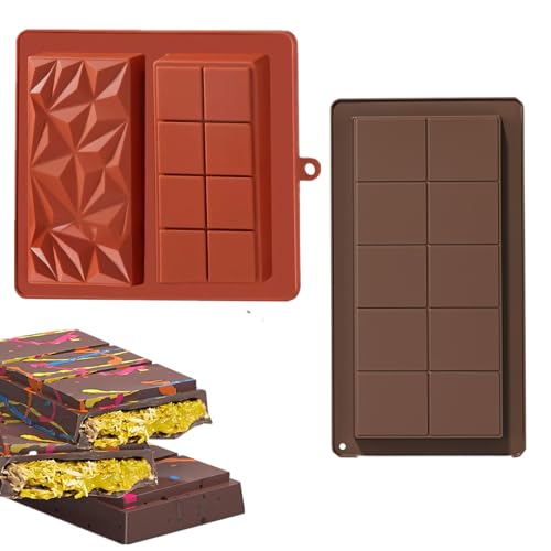 Schokoladenform | Chocolate Mould | Dubai Schokolade Schokoladenform Tief | Halloween Silikonform Schokolade Selber Machen Set Für DIY Süßigkeiten Schokolade Backen Zu Hause (A+D) von Xevinas