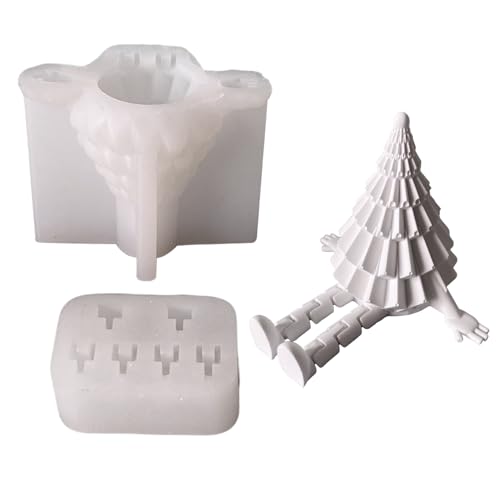 Silikonformen Gießformen, Gießformen Silikon Pilz Kürbis Weihnachtsbaum, Silikonform Weihnachten Wiederverwendbar Silikon Gießform Weihnachten Gibs Gießform, Für DIY Wohndekorationen (C) von Xevinas
