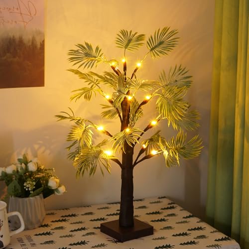 Osterdeko Lichterbaum Innen, Deko Frühling 55cm Schmetterlings Led Baum, Lichterbaum Mit 42 LEDs Lichterzweige 3 AA Batterie Inklusive/USB Betriebene, Künstlicher Baum Osterdekoration (D) von Xevinas