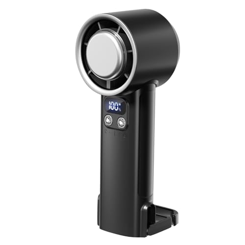 Xevinas Tragbarer Handventilator Mit Wasser | 2 In 1 Mini Ventilator USB | 800 MAh Handventilator Mit Wasserkühlung | Wasserventilator Mit 4 Geschwindigkeiten Für Büro,Reise Und Camping (Schwarz-neu) von Xevinas