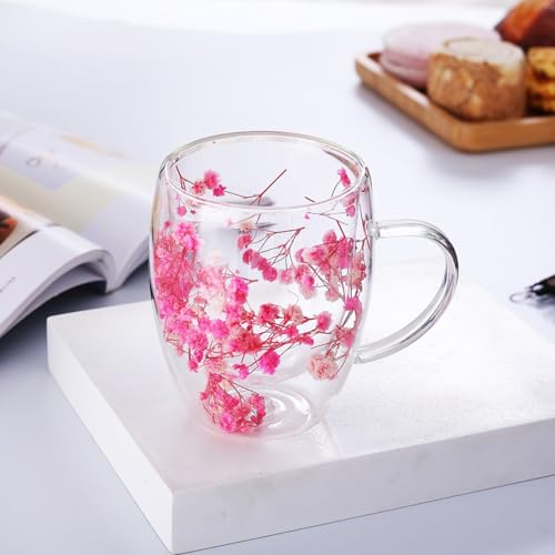 Xfeyaqlo 350ml Cappuccino Gläser Doppelwandig Glas, Latte Macchiato Gläser Thermogläser, Doppelwandige Teegläser von Xfeyaqlo