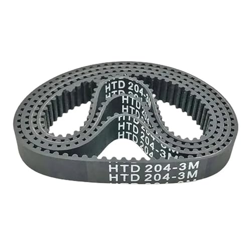 Antriebriemen 3 Teile/los Gummi Zahnriemen HTD201-3M/204/207/210/213/216/219 Übertragung/Pitch 3/Zahn 203-3m 8-30mm Breite Transferriemen(204-3M,25mm) von Xgupxuc