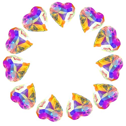 Xgvzs 12 Stück Bunte Kristall Herz 27 mm Regenbogenmacher Herz Prisma Kronleuchter Suncatcher Regenbogen Hängende Fenster Ornament Haus Garten Deko Xgvzs 12 Stück Bunte Kristall Herz 27 mm Regenbogenmacher Herz Prisma Kronleuchter Suncatcher Regenbogen Hängende Fenster Ornament Haus Garten Deko von Xgvzs