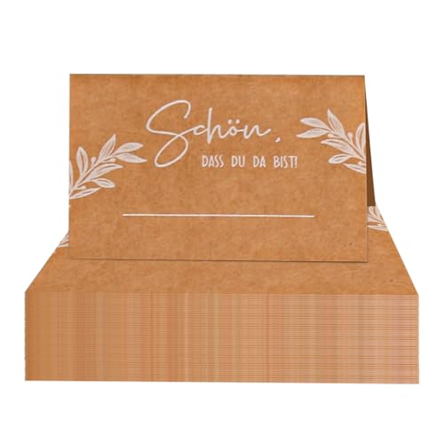 Xgvzs 50 Stück Hochzeit Tischkarten Hochzeit Schön Dass Du Da Bist 85x110mm Tischdekoration Namenskarten Zum Selbst Beschriften Premium Tischkarten Taufe Feier Xgvzs 50 Stück Hochzeit Tischkarten Hochzeit Schön Dass Du Da Bist 85x110mm Tischdekoration Namenskarten Zum Selbst Beschriften Premium Tischkarten Taufe Feier von Xgvzs