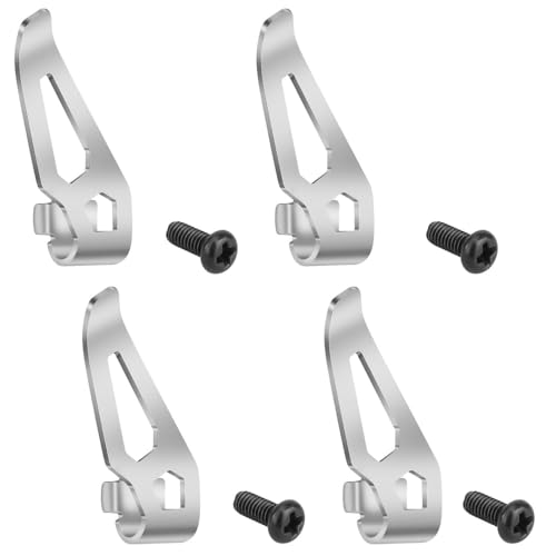 XhWser 4 Stück 42-70-0490 Gürtelclip-Haken und Schraube für M12 1/4 Zoll Akku-Schlagschrauber für 2401-20 2404-20 2407-20 2462-20 2463-20 von XhWser