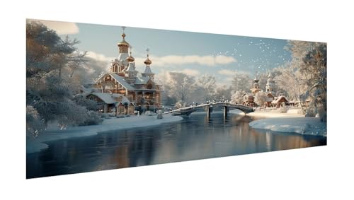 Diamond Painting Erwachsene Groß XXL 220x100cm,Diamant Painting Bilder Winter Diamant Paintings Kinder Schloss,DIY Runder Vollbohrer Diamanten Malerei Stickerei Kreuzstich Bastelset,Zimmer Deko X2-852 Diamond Painting Erwachsene Groß XXL 220x100cm,Diamant Painting Bilder Winter Diamant Paintings Kinder Schloss,DIY Runder Vollbohrer Diamanten Malerei Stickerei Kreuzstich Bastelset,Zimmer Deko X2-852 von Xhgtehng