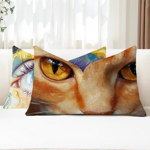 Kissenbezug 25x50 2 Stück Outdoor Kissen Abstrakt Sofakissen Rechteckig Kissenbezüge Animation 5 Doppelseitig Samt Kissenhüllen für Deko Wohnzimmer Bett Terrassen Herbst Sofa Kissen Aesthetic G1-756 Kissenbezug 25x50 2 Stück Outdoor Kissen Abstrakt Sofakissen Rechteckig Kissenbezüge Animation 5 Doppelseitig Samt Kissenhüllen für Deko Wohnzimmer Bett Terrassen Herbst Sofa Kissen Aesthetic G1-756 von Xhgtehng