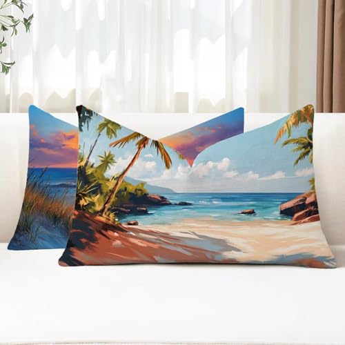 Kissenbezug 25x50 2 Stück Outdoor Kissen Meer Sofakissen Rechteckig Kissenbezüge Blau Doppelseitig Samt Kissenhüllen für Deko Wohnzimmer Bett Terrassen Herbst Garten Sofa Kissen Aesthetic G1-717 Kissenbezug 25x50 2 Stück Outdoor Kissen Meer Sofakissen Rechteckig Kissenbezüge Blau Doppelseitig Samt Kissenhüllen für Deko Wohnzimmer Bett Terrassen Herbst Garten Sofa Kissen Aesthetic G1-717 von Xhgtehng