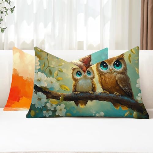 Kissenbezug 30x50 2 Stück Outdoor Kissen Eule Sofakissen Rechteckig Kissenbezüge Blume Doppelseitig Samt Kissenhüllen für Deko Wohnzimmer Bett Terrassen Herbst Garten Sofa Kissen Aesthetic G1-774 Kissenbezug 30x50 2 Stück Outdoor Kissen Eule Sofakissen Rechteckig Kissenbezüge Blume Doppelseitig Samt Kissenhüllen für Deko Wohnzimmer Bett Terrassen Herbst Garten Sofa Kissen Aesthetic G1-774 von Xhgtehng