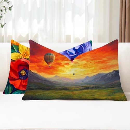 Kissenbezug 30x50 2 Stück Outdoor Kissen Orange Sofakissen Rechteckig Kissenbezüge Ballon Doppelseitig Samt Kissenhüllen für Deko Wohnzimmer Bett Terrassen Herbst Garten Sofa Kissen Aesthetic G1-764 Kissenbezug 30x50 2 Stück Outdoor Kissen Orange Sofakissen Rechteckig Kissenbezüge Ballon Doppelseitig Samt Kissenhüllen für Deko Wohnzimmer Bett Terrassen Herbst Garten Sofa Kissen Aesthetic G1-764 von Xhgtehng