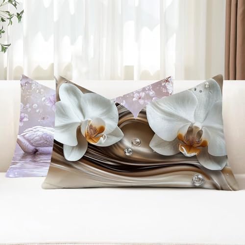 Outdoor Kissen Wetterfest Kissenbezug 40x70 cm 2er Set Blume Sofakissen Beige Rechteckig Leinen Kopfkissenbezug mit Unsichtbarem Reißverschluss für Herbst Patio Garten Bauernhaus Balkon Deko G1-196 Outdoor Kissen Wetterfest Kissenbezug 40x70 cm 2er Set Blume Sofakissen Beige Rechteckig Leinen Kopfkissenbezug mit Unsichtbarem Reißverschluss für Herbst Patio Garten Bauernhaus Balkon Deko G1-196 von Xhgtehng