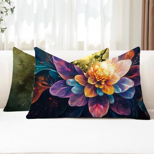 Outdoor Kissen Wetterfest Kissenbezug 40x70 cm 2er Set Blume Sofakissen Bunt Rechteckig Leinen Kopfkissenbezug mit Unsichtbarem Reißverschluss für Herbst Patio Garten Bauernhaus Balkon Deko G1-177 Outdoor Kissen Wetterfest Kissenbezug 40x70 cm 2er Set Blume Sofakissen Bunt Rechteckig Leinen Kopfkissenbezug mit Unsichtbarem Reißverschluss für Herbst Patio Garten Bauernhaus Balkon Deko G1-177 von Xhgtehng