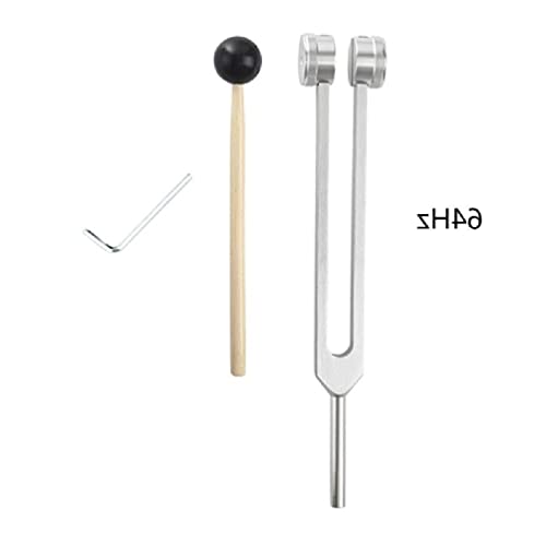 XiJINkanhh 64 Hz Aluminiumlegierung Tuning Fork Hammer Reparaturschallheilungstherapie Werkzeug -Set bieten genaue Frequenz -Ansage -Klang -Heilungswerkzeuge von XiJINkanhh