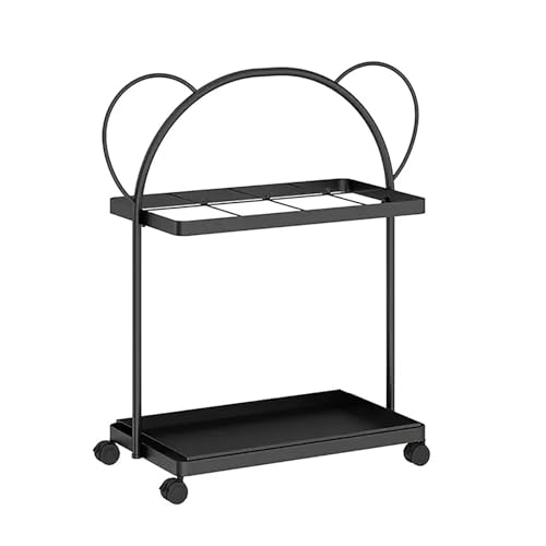 Schirmständer-Halter, verschiebbarer Schirmhalter mit Universalrad, kommerzielle Schirmaufbewahrung mit großer Kapazität und Tropfschale, Schirmständer aus Metall für Supermarkt, Büro, Apartment, Schirmständer-Halter, verschiebbarer Schirmhalter mit Universalrad, kommerzielle Schirmaufbewahrung mit großer Kapazität und Tropfschale, Schirmständer aus Metall für Supermarkt, Büro, Apartment, von XiRah