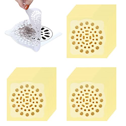 30 Stück Einweg-Abfluss-Haarfänger, XiXiRan Home Drain Protector Drain Strainer Cover, Waschbecken Sieb, Abflussabdeckung Haarsieb, Spülenfilter für Badewanne, Für Küche und Badezimmer von XiXiRan