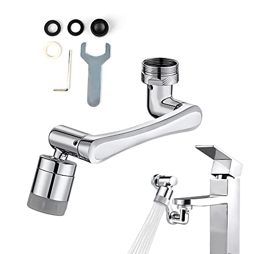 Universal Wasserhahn Luftsprudler, XiXiRan 1080° Schwenkbarer Wasserhahn-Strahlregler, Wasserhahn Verlängerung mit Dual Mode, Beweglicher Spritzfilter Hahn für Badküche Badezimmer Universal Wasserhahn Luftsprudler, XiXiRan 1080° Schwenkbarer Wasserhahn-Strahlregler, Wasserhahn Verlängerung mit Dual Mode, Beweglicher Spritzfilter Hahn für Badküche Badezimmer von XiXiRan