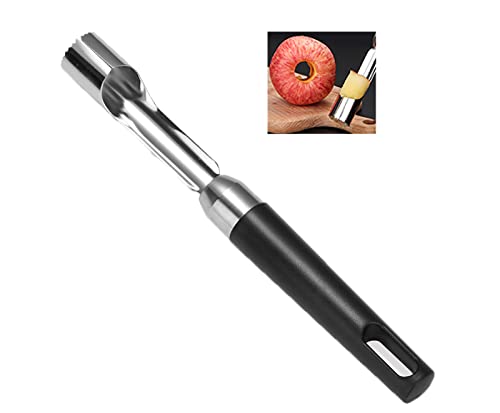 XiaZhiZhen Apfelentkerner Edelstahl Obstentkerner Apfelkern Entferner Fruchtkern Entferner Werkzeug für Birnenentkerner (schwarz) von XiaZhiZhen