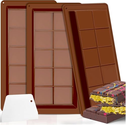 Schokoladenform Silikon Tief,Dubai Schokoladentafel Form,3Stück Silikonform Schokoladentafel Schraubdecke Ultra Platz Schokolade Form für Schokolade Praline Süßigkeiten Schokoladenform Silikon Tief,Dubai Schokoladentafel Form,3Stück Silikonform Schokoladentafel Schraubdecke Ultra Platz Schokolade Form für Schokolade Praline Süßigkeiten von Xiangqianzou
