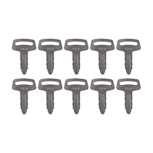 Xianhaoparts 53630 RC101-53630 10 Stück Zündschlüssel kompatibel mit Kubota Bagger K008 K008-3 KX91-2 KX101 KX121-2 KX151 KX161-2 KX41H KH101 KH151 KH17 0 KH35H KH41 KH51 Xianhaoparts 53630 RC101-53630 10 Stück Zündschlüssel kompatibel mit Kubota Bagger K008 K008-3 KX91-2 KX101 KX121-2 KX151 KX161-2 KX41H KH101 KH151 KH17 0 KH35H KH41 KH51 von Xianhaoparts