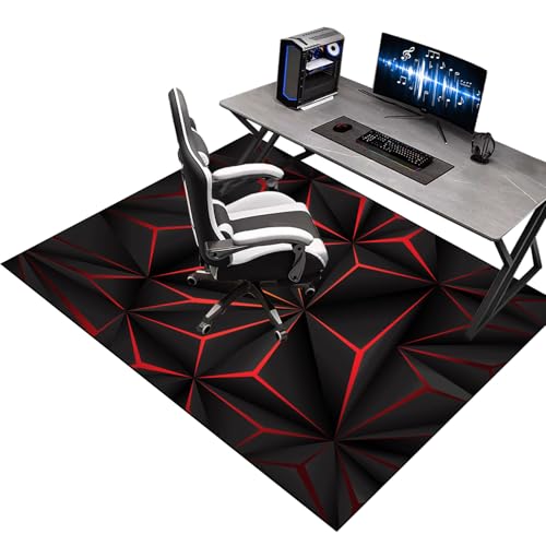 Bodenschutzmatte Bürostuhl Unterlage Schreibstuhlunterlage, 60 x 120 cm Gaming Stuhl Unterlage, Gaming Stuhlmatte für Hartholzboden, Gaming Teppich Unterlage-Kratzfest für Parkett und Hartböden von Xiao Ren