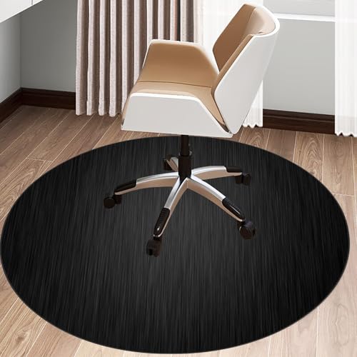 Bodenschutzmatte Bürostuhl Unterlage rutschfest Rund Bodenmatte, Gaming Stuhlmatten für Hartböden und Teppich, Schreibtischstuhl Unterlage für Spielzimmer Schlafzimmer Wohnzimmer und Büro 110 cm von Xiao Ren
