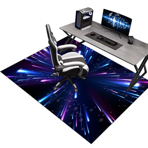 Bodenschutzmatte Bürostuhl für Hartböden, 120 x 130 cm Gaming Stuhlmatten für Teppichböden, Bodenmatte für Rollstühle, Unterlage Schreibtischstuhl für Laminat, Mehrzweck-Stuhlteppich für zu Hause von Xiao Ren