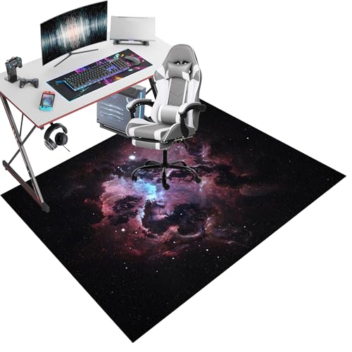 Bodenschutzmatte für Hartboden | Schreibtischstuhl Unterlage | Gaming Teppich Stuhlunterlage | Bürostuhl Unterlage | Mehrzweck-Stuhlteppich für zu Hause | Bodenmatte für Rollstühle 120 x 160 cm von Xiao Ren