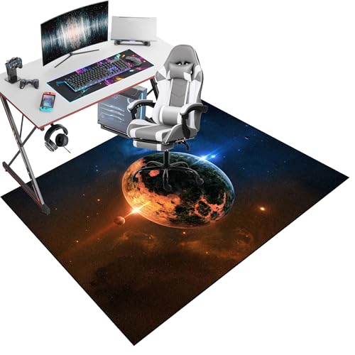 Bodenschutzmatte für Hartboden | Schreibtischstuhl Unterlage | Gaming Teppich Stuhlunterlage | Bürostuhl Unterlage | Mehrzweck-Stuhlteppich für zu Hause | Bodenmatte für Rollstühle 150 x 180 cm von Xiao Ren
