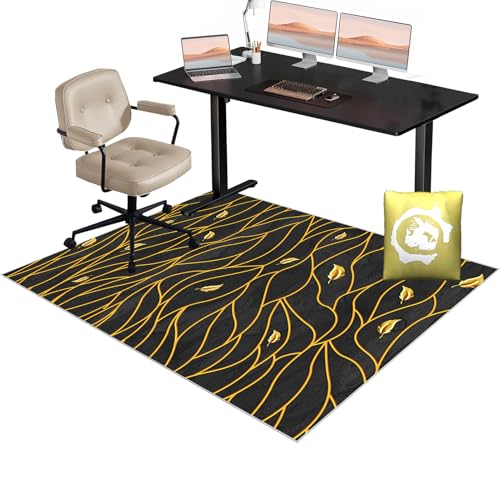 Bodenschutzmatte für Hartboden | Unterlage Schreibtischstuhl | Bürostuhl Unterlage | Gaming Teppich Stuhlunterlage | Verbesserte Version | Mehrzweck-Stuhlteppich für zu Hause | Kratzfest 130 x 150 cm von Xiao Ren