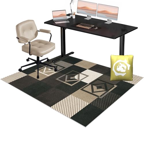 Bodenschutzmatte für Hartboden | Unterlage Schreibtischstuhl | Bürostuhl Unterlage | Gaming Teppich Stuhlunterlage | Verbesserte Version | Mehrzweck-Stuhlteppich für zu Hause | Kratzfest 80 x 120 cm von Xiao Ren