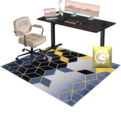 Bodenschutzmatte für Hartboden | Unterlage Schreibtischstuhl | Bürostuhl Unterlage | Gaming Teppich Stuhlunterlage | Verbesserte Version | Mehrzweck-Stuhlteppich für zu Hause | Kratzfest 90 x 120 cm von Xiao Ren