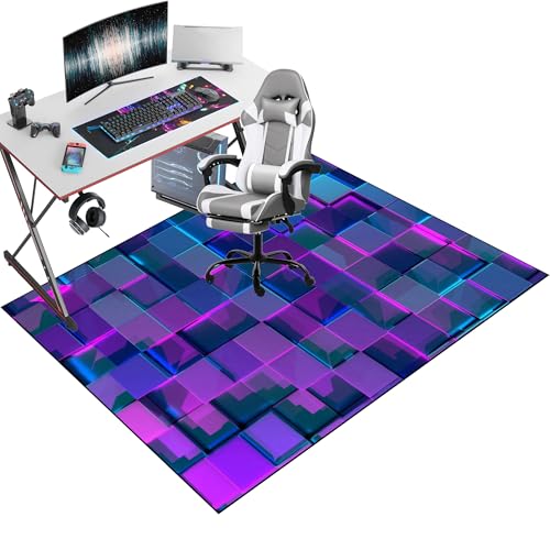 Bodenschutzmatte für Hartböden, Gaming Stuhl Unterlage, Bodenmatte für Rollstühle, Bürostuhl Unterlage Schreibstuhlunterlage, 170 x 180 cm Teppich Unterlage-Kratzfest für Parkett und Hartböden von Xiao Ren