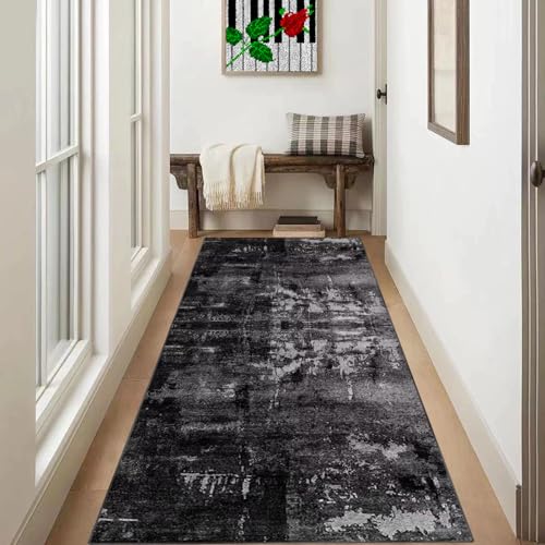Teppich Läufer Flur Lang 40 x 100 cm Teppichläufer Flur rutschfest Küchen Teppiche Läufer Waschbar Küchenläufer Flurläufe Fußmatte Küchenteppich Waschküche Wohnzimmer Schlafzimmer Runner Teppich von Xiao Ren