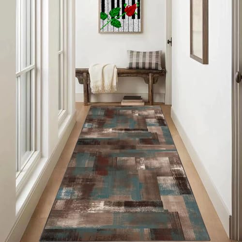 Teppich Läufer Flur Lang 40 x 280 cm Teppichläufer Flur rutschfest Küchen Teppiche Läufer Waschbar Küchenläufer Flurläufe Fußmatte Küchenteppich Waschküche Wohnzimmer Schlafzimmer Runner Teppich von Xiao Ren