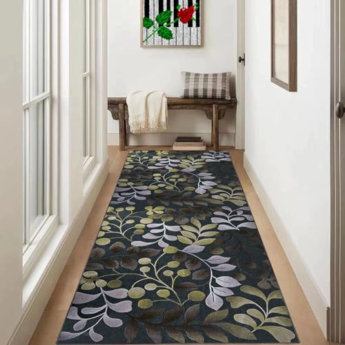 Teppich Läufer Flur Lang 70 x 180 cm Teppichläufer Flur rutschfest Küchen Teppiche Läufer Waschbar Küchenläufer Flurläufe Fußmatte Küchenteppich Waschküche Wohnzimmer Schlafzimmer Runner Teppich von Xiao Ren