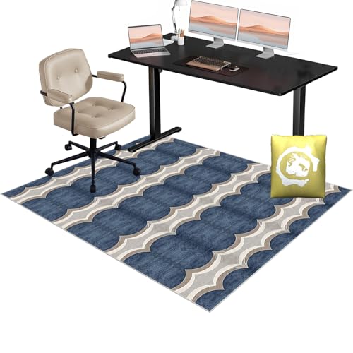 Xiao Ren Bodenschutzmatte Bürostuhl Stuhlunterlage Für Hartböden 4 mm Gaming Stuhl Unterlage Stuhlmatte Fulbodenschutz Möbel Kratzfest Bürostuhlunterlage Leicht Zu Reinigen Küchenmatte 160x200cm von Xiao Ren