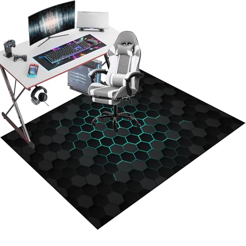 Xiao Ren Bodenschutzmatte für Hartböden, Gaming Stuhl Unterlage, Bodenmatte für Rollstühle, Bürostuhl Unterlage Schreibstuhlunterlage, 70x100cm Teppich Unterlage-Kratzfest für Parkett und Hartböden von Xiao Ren