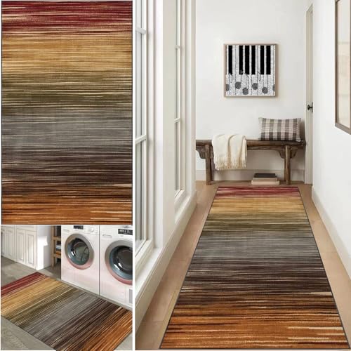 Xiao Ren Läufer Teppich für Flur 50 x 250 cm Küchenteppich Waschbar rutschfest Flur Küchen Teppiche läufer Fußmatte Lang Teppich Läufer für Flur Wohnzimmer von Xiao Ren